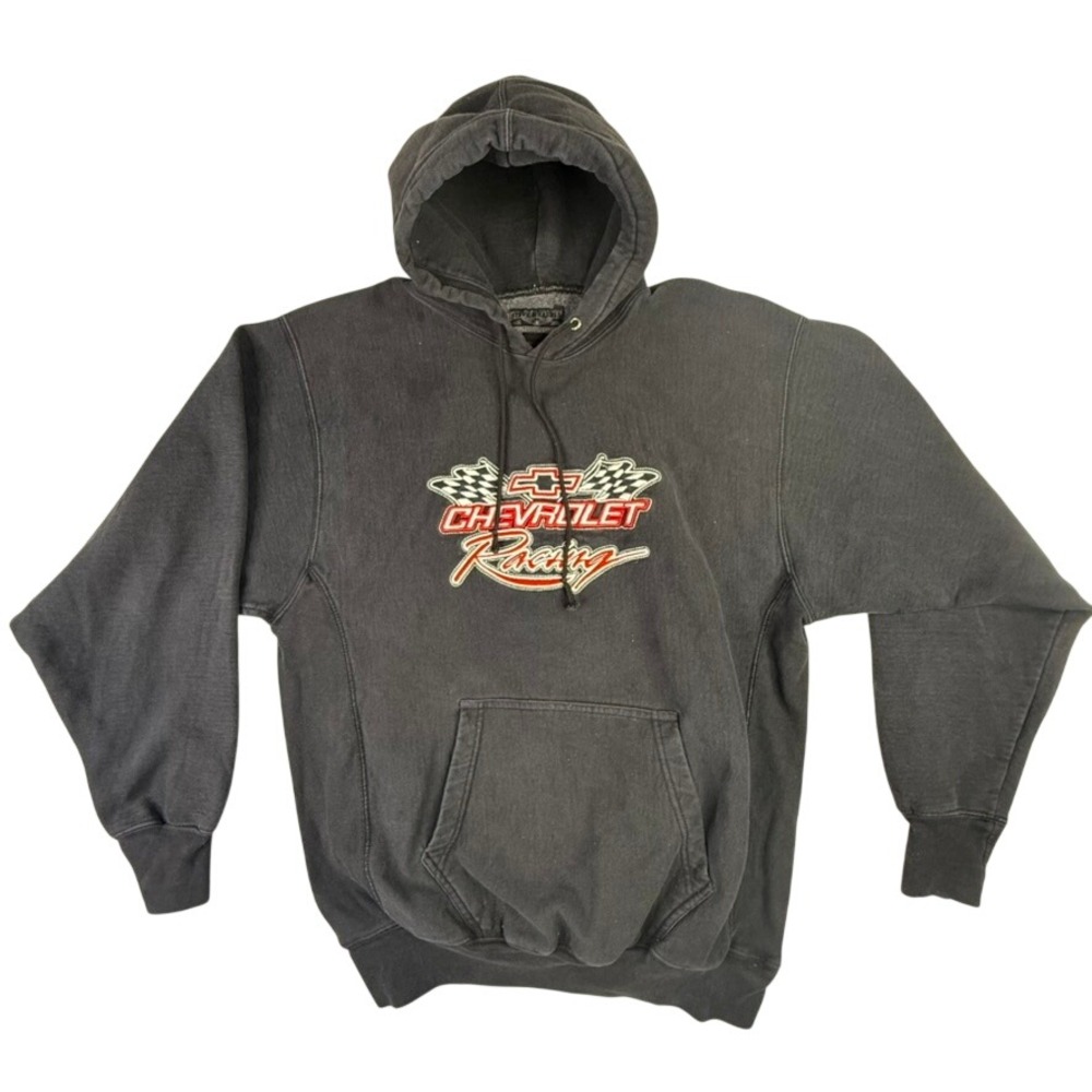 Steve & Barrys Chevrolet Racing Hoodie Black Size Medium Hooded Sweatshirt